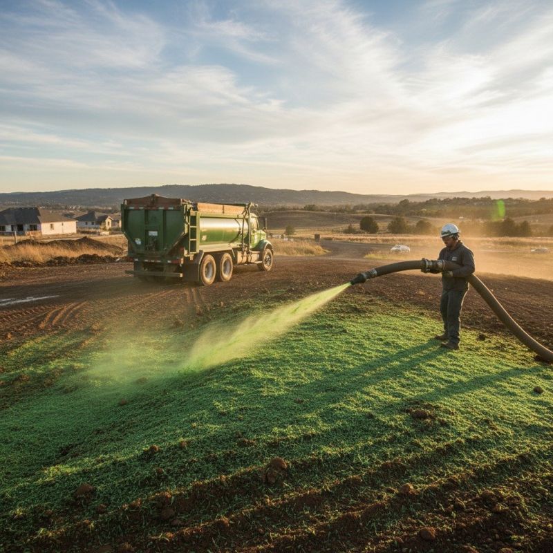 Local Hydroseeding Service pros at work